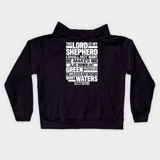 Psalm 23:1-2 The Lord Is My Shepherd Kids Hoodie